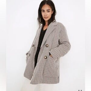 MADEWELL Padded‎ Plaid Jacket size Small NB250 Oversized